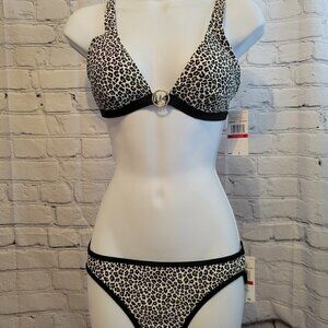 MICHAEL Michael Kors Mini Leopard Bikini Top and Bottom